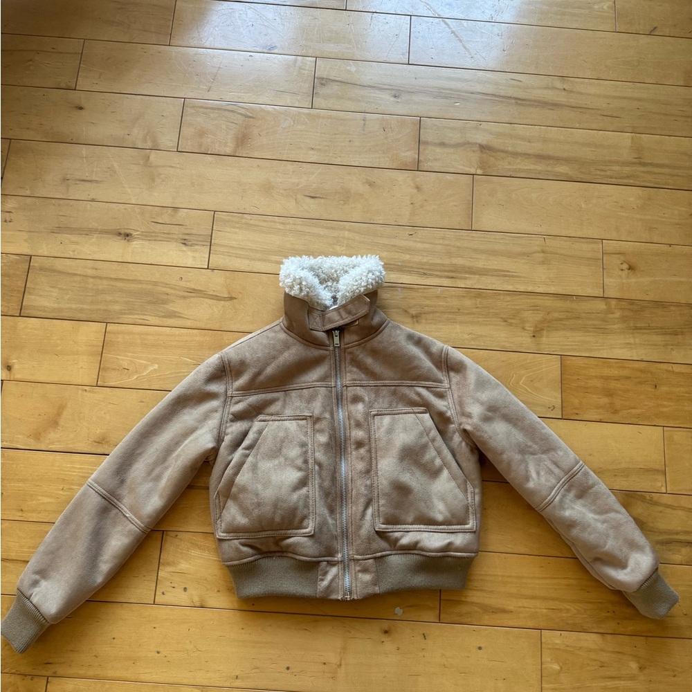 Bdg Camel Shearling-Lined Jacket - image 1